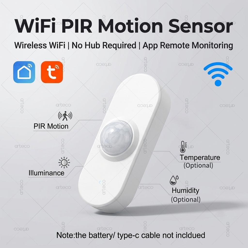 Smart Home Wiser - Sensor Inteligente Tuya WiFi PIR de