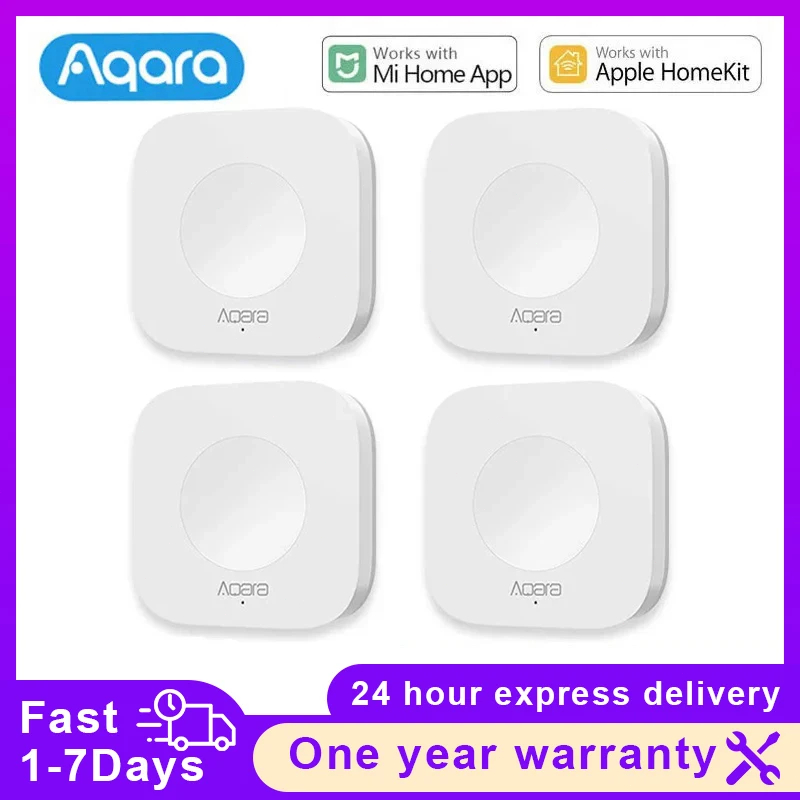 Smart Home Hub Apple - Aqara-Sensor de Casa Inteligente, Mini Interruptor
