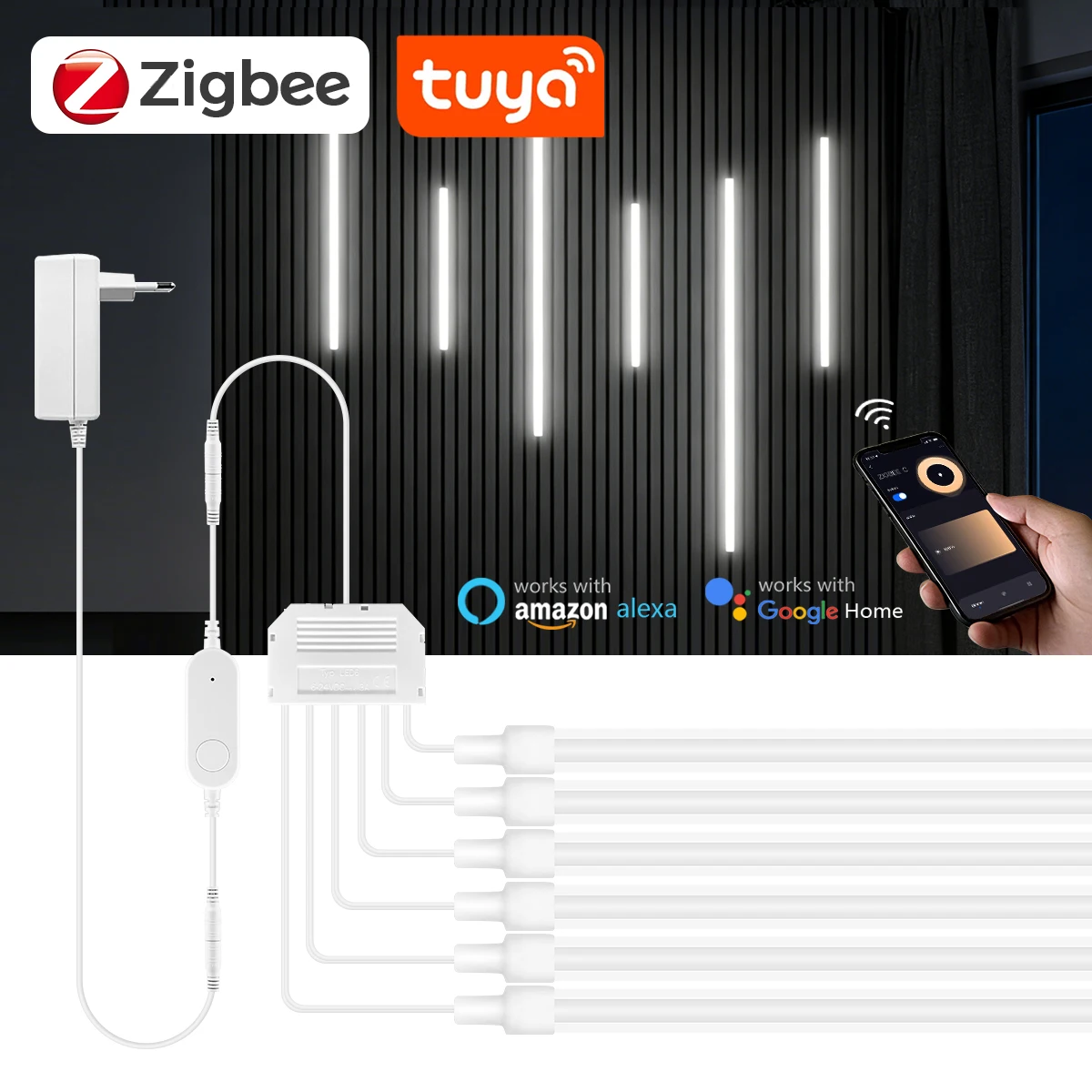 Smart Home Youtube - Fita de LED COB Neon Inteligente
