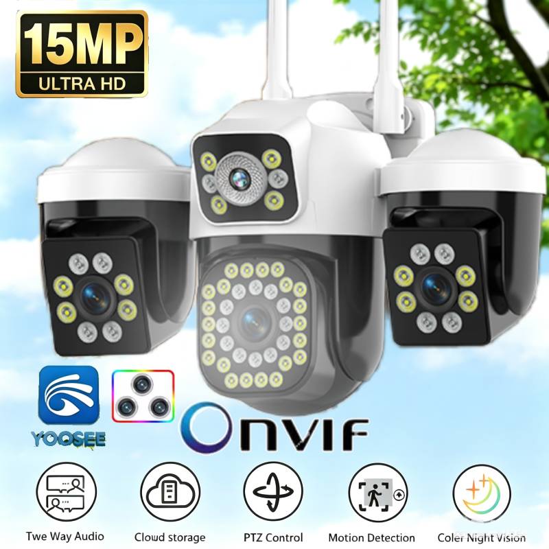 Smart Home Kamera Outdoor - Câmera IP YOOSEE para Casa 15MP
