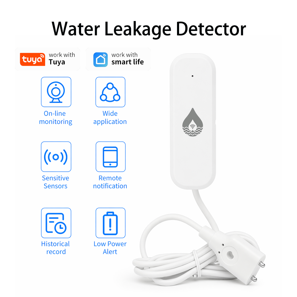 Wifi Water Leak Detector - Sensor de Alarme de Vazamento de