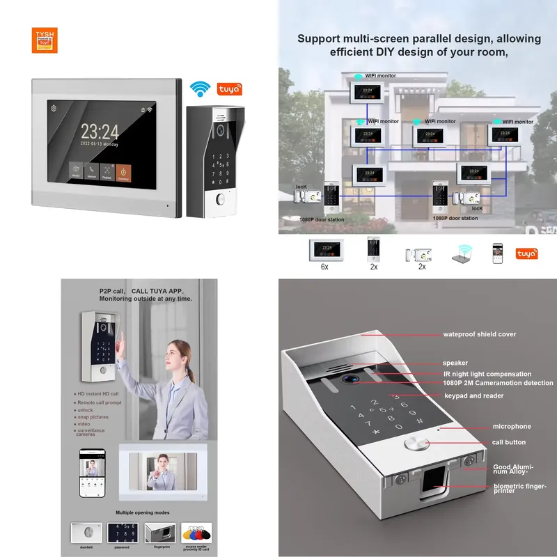Smart Home Video Doorbell App - TYSH Videoporteiro Inteligente WiFi IP de
