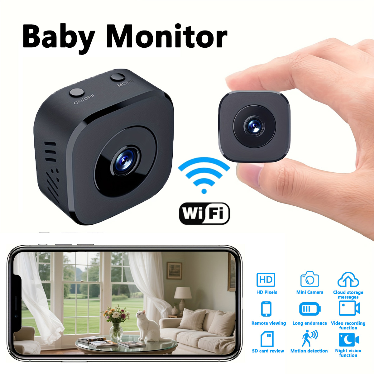 Security Ip Camera - 1080p hd mini câmera wi-fi segurança