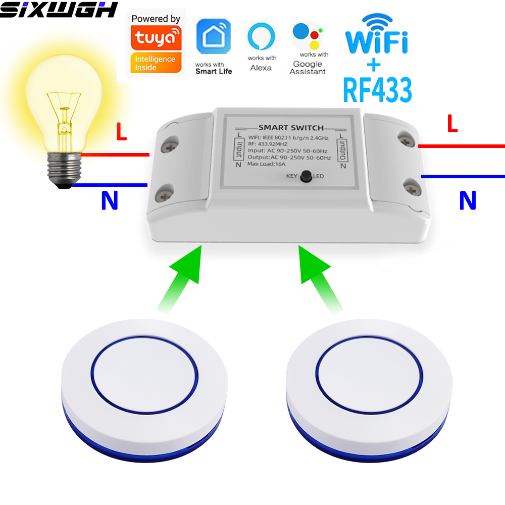 Smart Home Google - Interruptor Inteligente WiFi Tuya 16A com