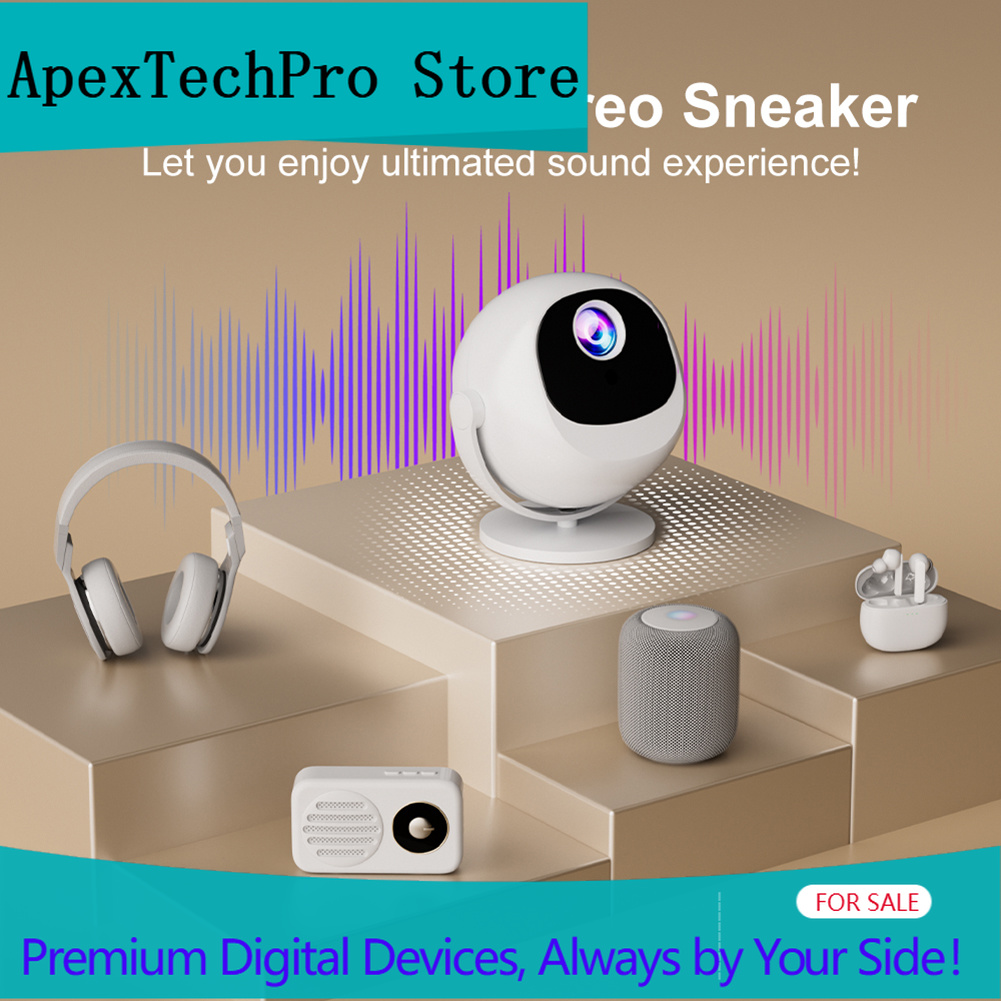Smart Home Devices Images - Projetor ApexTP360 com Rotação de 360