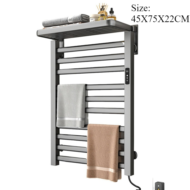 Smart Home Decor - Toalheiro Elétrico de Metal para Banheiro,