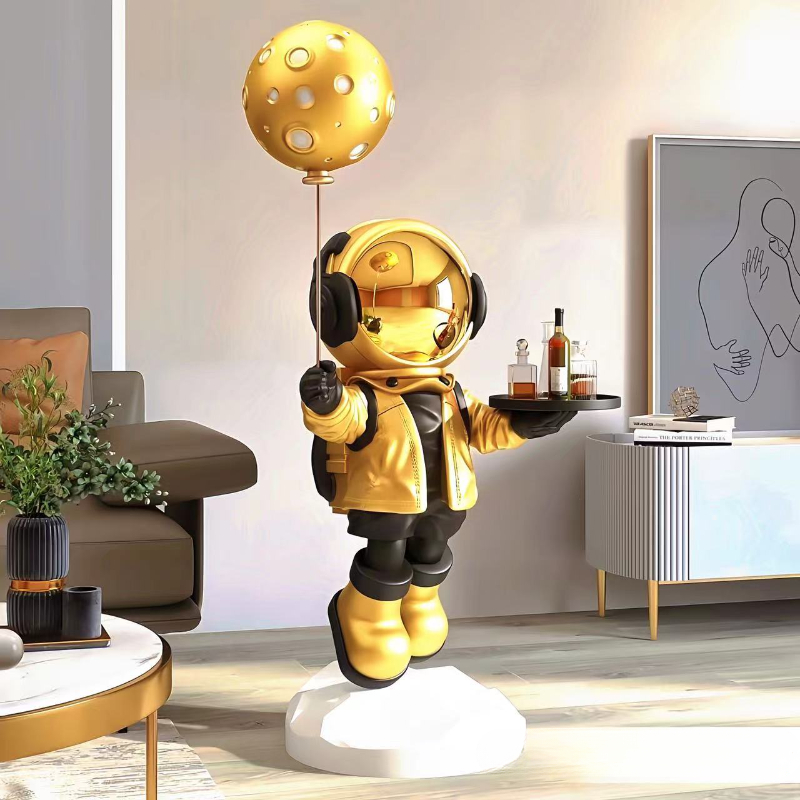 Smart Home Decor - Grande criativo astronauta ornamentos de armazenamento
