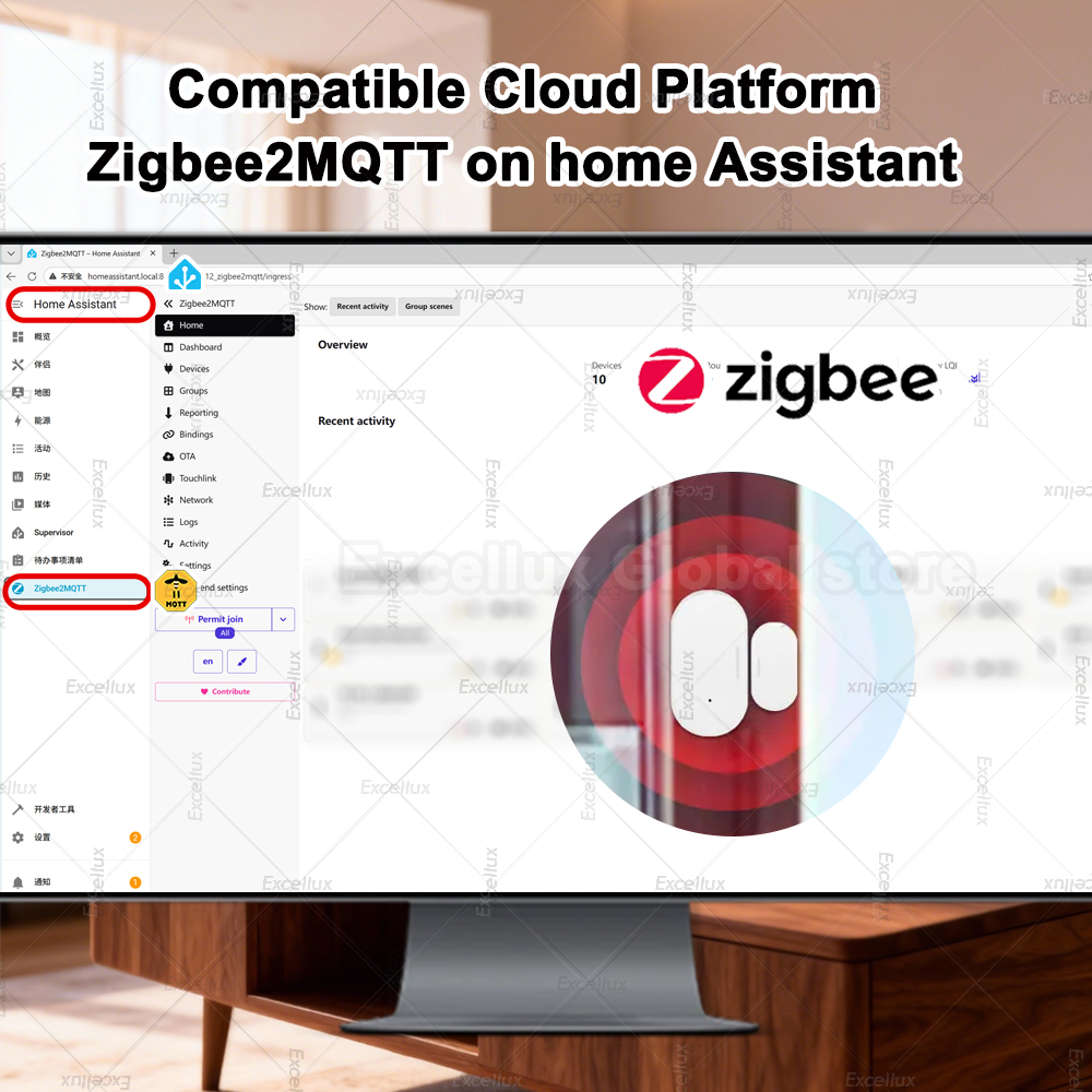 Zigbee 3.0 sensor de janela de - Smart Home Security avaliação e preço