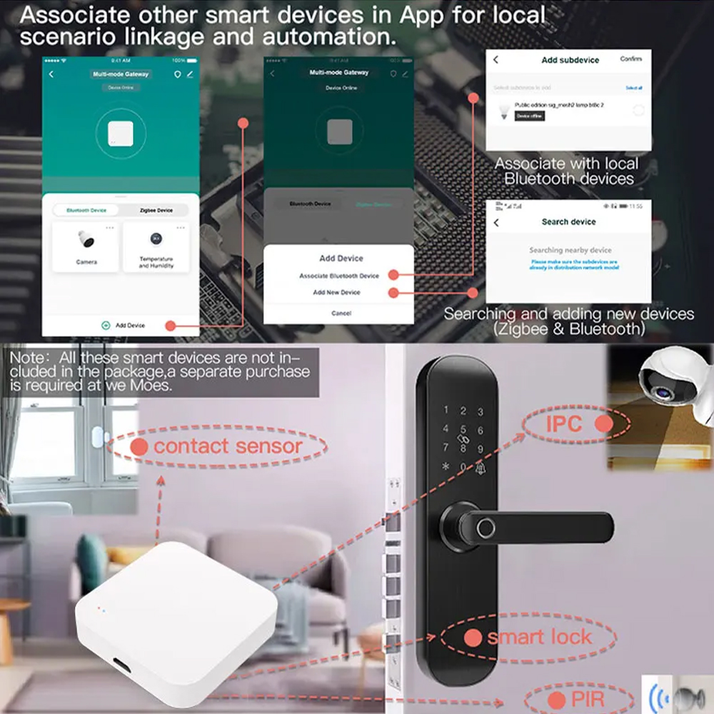 Tuya zigbee bluetooth multi-mo - Smart Home Hub Device avaliação e preço