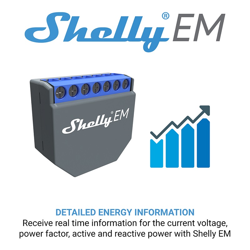 SHELLY EM Interruptor Controla - Smart Home Voice Control avaliação e preço