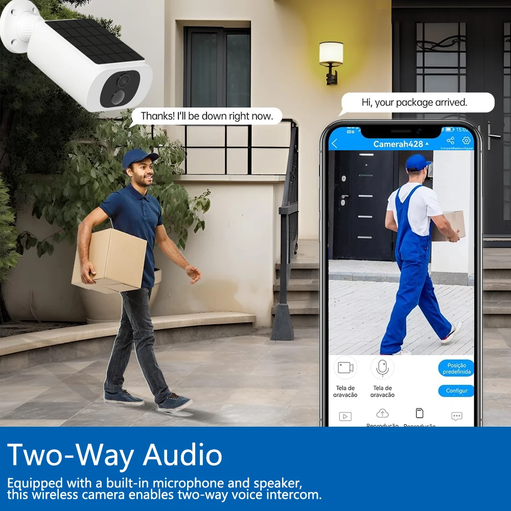 Câmera Solar Sem Fio 5MP Tuya  - Smart Home Wiser avaliação e preço