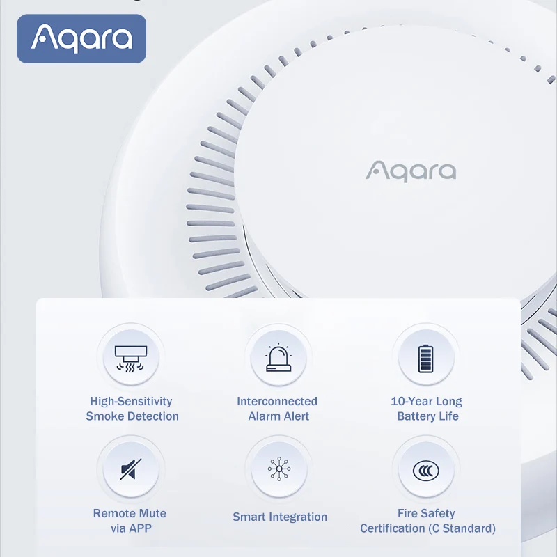 Sensor de Fumaça Aqara Matter, - Smart Home Hub Apple avaliação e preço