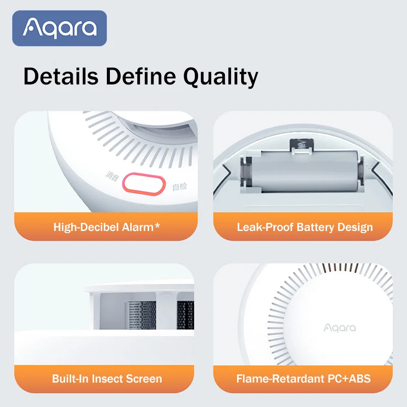Sensor de Fumaça Aqara Matter, - Smart Home Hub Apple avaliação e preço