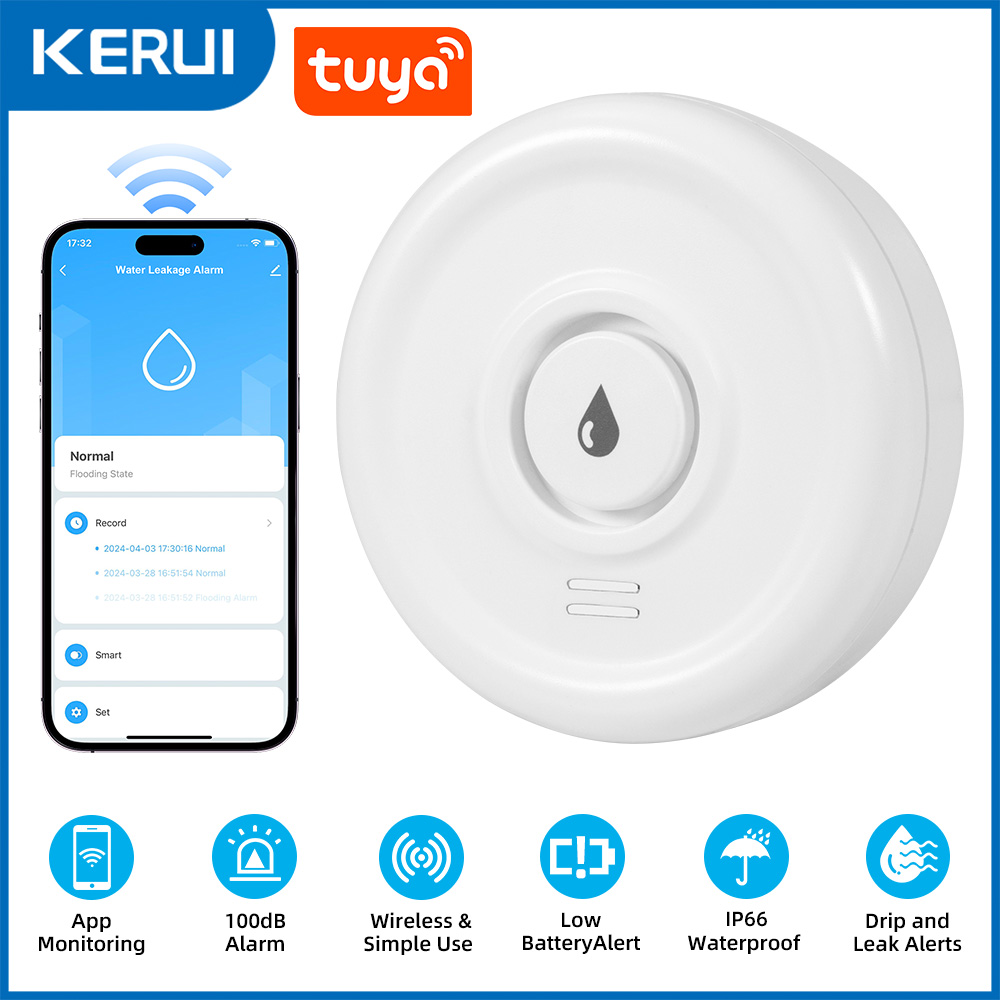 Sensor de Detecção de Vazament - Wifi Water Leak Detector avaliação e preço