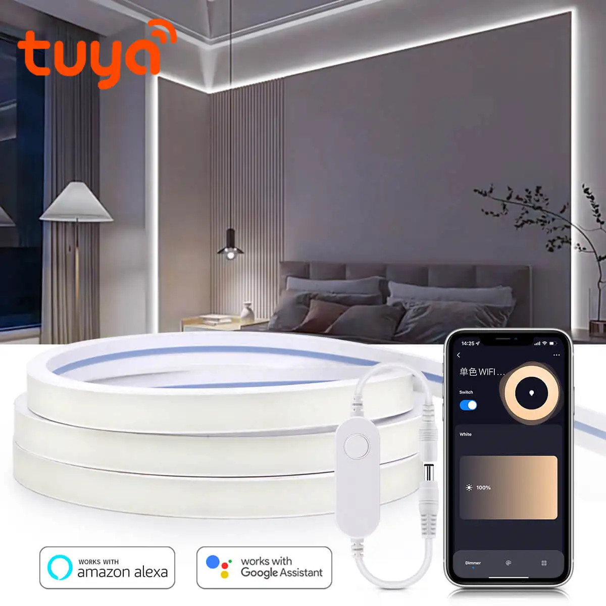 Fita LED Neon COB Inteligente  - Smart Home Youtube avaliação e preço