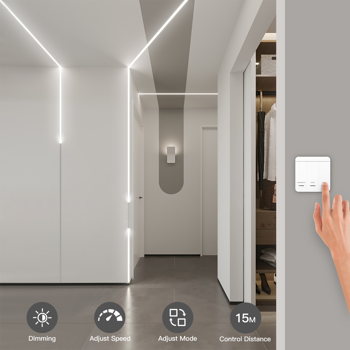 Inteligente endereçável1-4pcs  - Smart Home Decor avaliação e preço