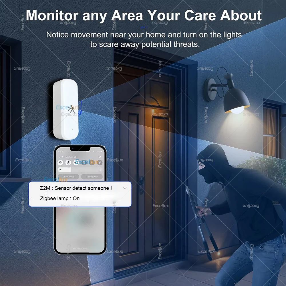 Inteligente zigbee sensor de m - Smart Home Security avaliação e preço