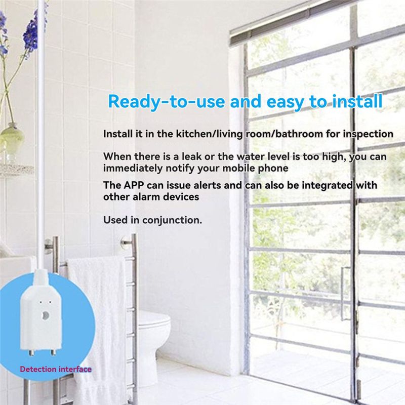 [NOVO A09R!】 Tuya wifi intelig - Wifi Water Leak Detector avaliação e preço