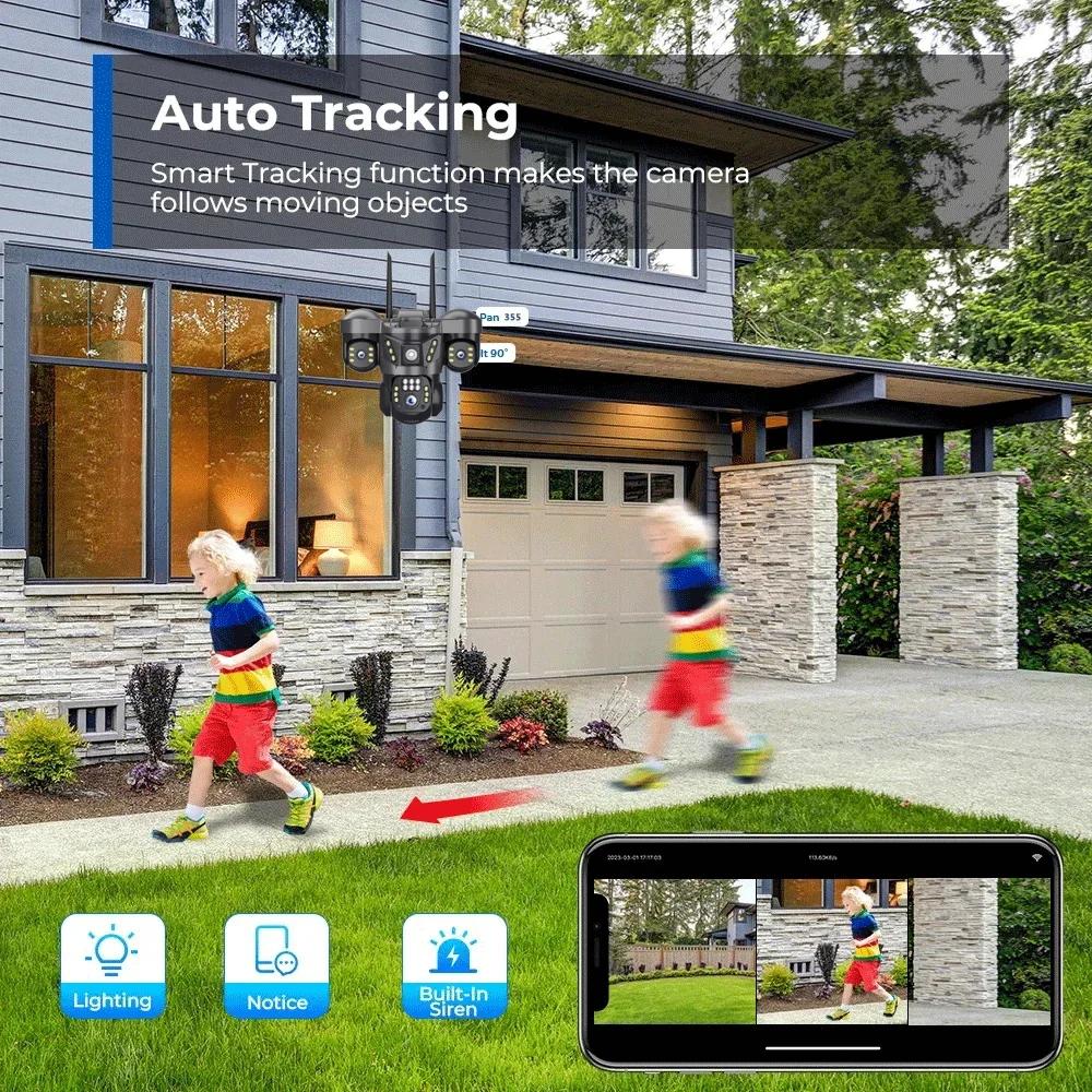 Câmera IP WIFI 15MP 8K com Trê - Smart Home Kamera Outdoor avaliação e preço