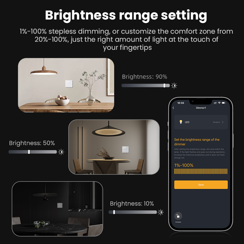 AVATTO WiFi Interruptor Dimmer - Smart Home Panel avaliação e preço