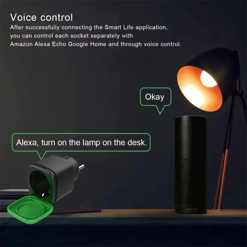 Tomada Inteligente Tuya EU 16A - Smart Home Voice Control avaliação e preço