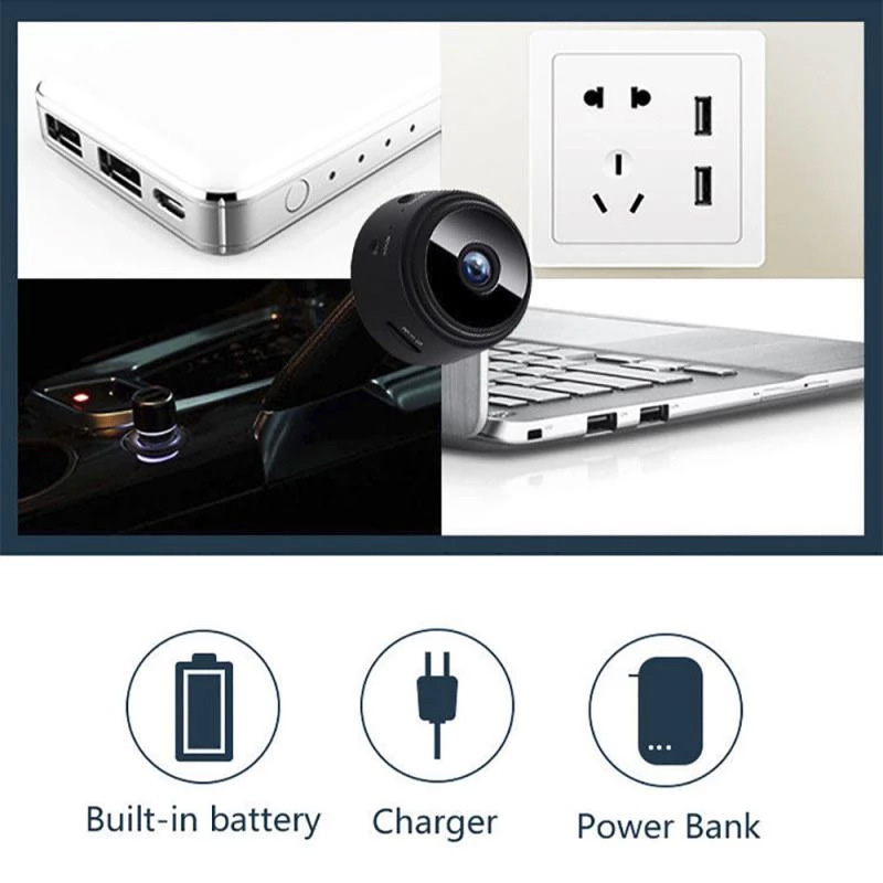 1080p hd mini câmera wi fi mon - Security Ip Camera avaliação e preço