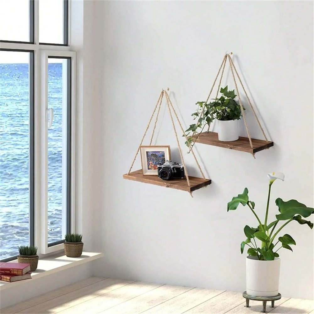 Prateleira Suspensa de Madeira - Smart Home Decor avaliação e preço