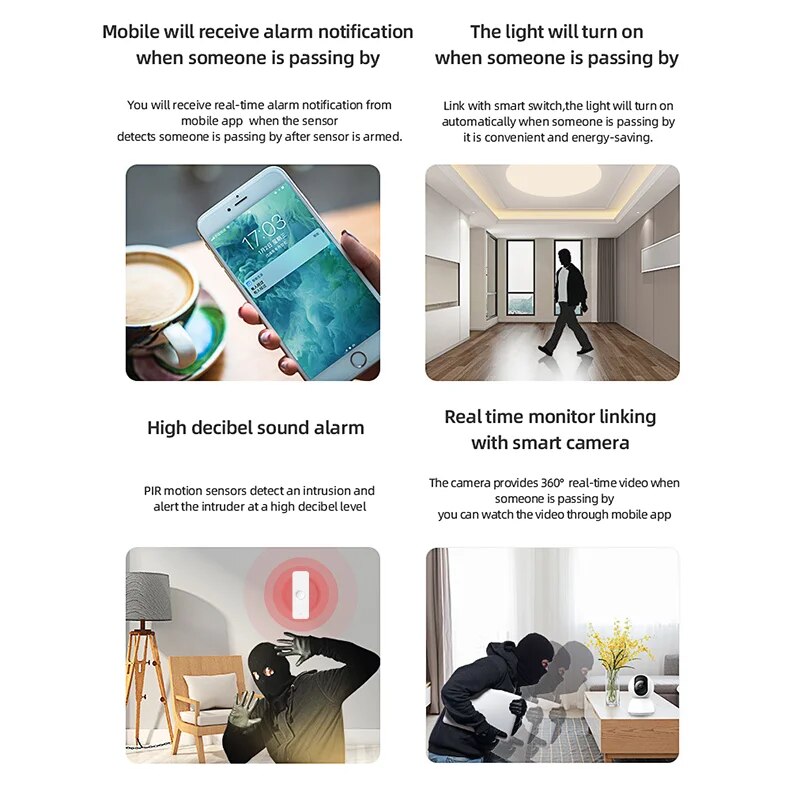 Tuya-Zigbee Sensor de Moviment - Smart Home Wiser avaliação e preço