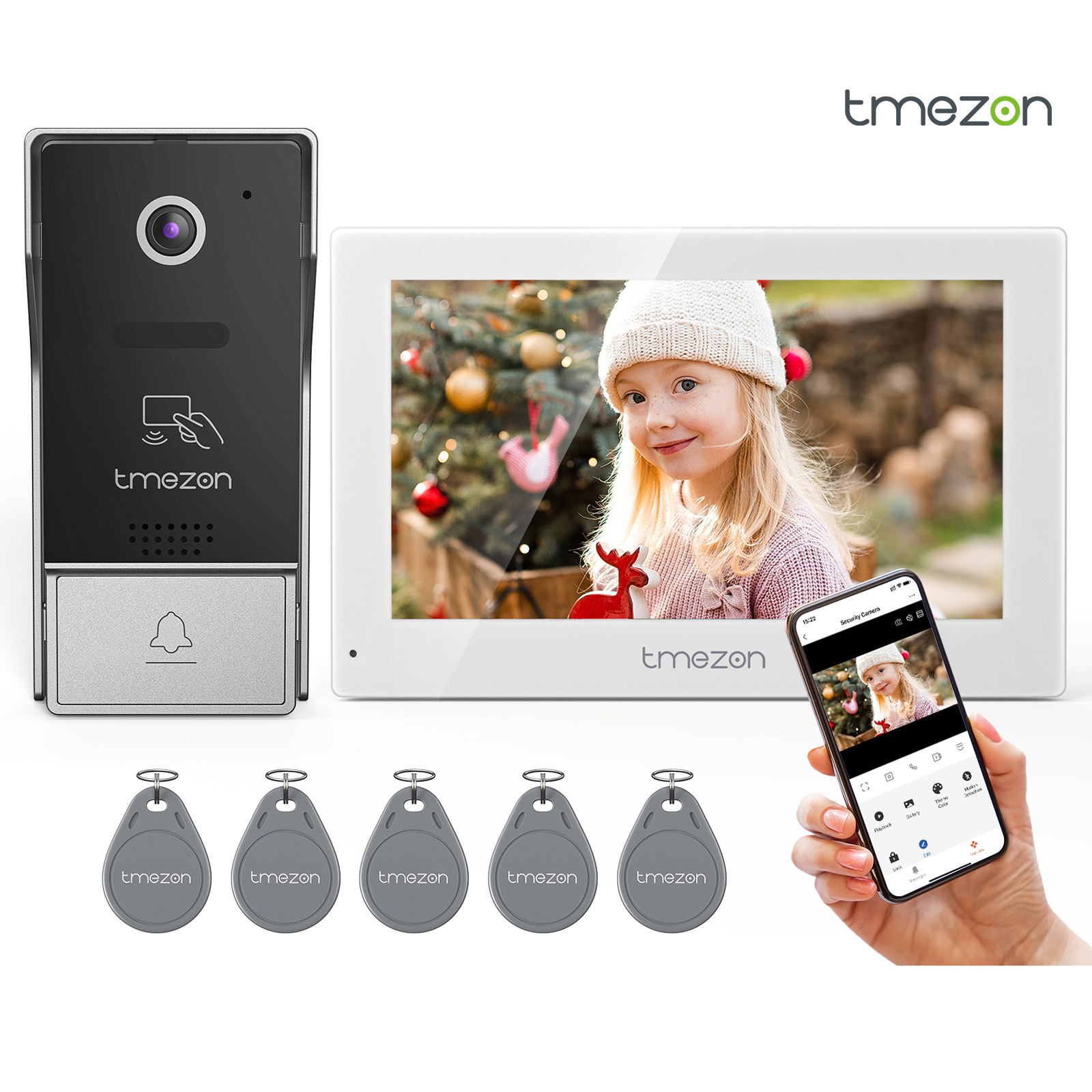 7 Polegada tuya app 1080p sem  - Smart Home Video Doorbell App avaliação e preço