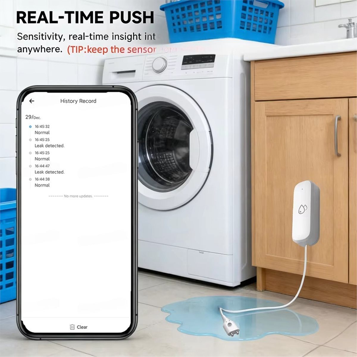 Sensor de Vazamento de Água Co - Smart Home Security avaliação e preço