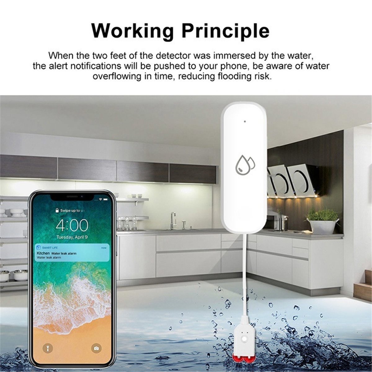 Sensor de Vazamento de Água Co - Smart Home Security avaliação e preço